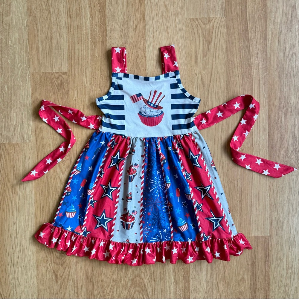 NWOT Toddler Girl Miss Independent Dress-4th of July/Memorial Day